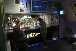 Dave enjoying the 007 bar (a little too much?)
